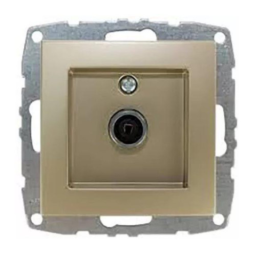 Розетка TV концевая Mono Electric Despina/ Larissa экран титан 500-002205-138 