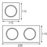 Рамка декоративная Italline IT02-QRS2 black - Рамка декоративная Italline IT02-QRS2 black