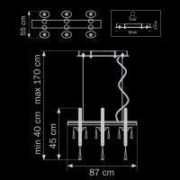  - Подвесная люстра Lightstar Corno 821160