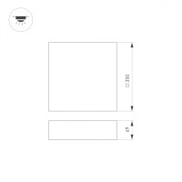  - Светильник SP-QUADRO-S350x350-30W Day4000 (WH, 120 deg, 230V) (Arlight, IP40 Металл, 3 года)
