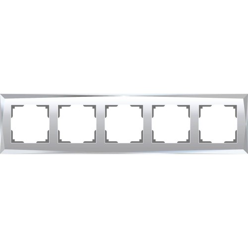 Рамка Werkel Diamant на 5 постов зеркальный WL08-Frame-05 4690389143854 