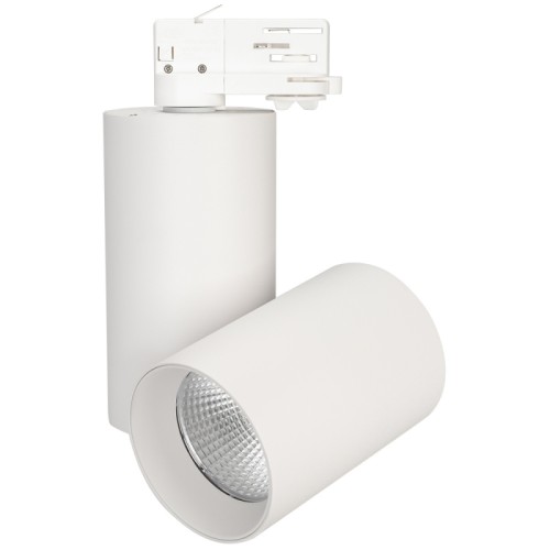 Светильник SP-POLO-TRACK-TURN-R85-15W Warm3000 (WH-WH, 40 deg) (Arlight, IP20 Металл, 3 года) Трековый светильник 15Вт, белый круглый корпус, белая вставка, металл.
Цвет свечения БЕЛЫЙ ТЕПЛЫЙ 3000K, св.поток 1100лм, CRI(Ra)>80, угол 40°. Размер DxL1xL2xW Ø85x124x190x175мм, встроенный драйвер PRI:100-240VAC, SEC:DC 350mA 30-43V, 15Вт.