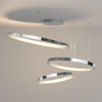  - Подвесной светодиодный светильник Eurosvet Smart Posh 90275/3 хром