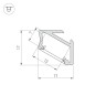 Профиль ALM-V60-2020 ANOD Black (Arlight, Алюминий) - Профиль ALM-V60-2020 ANOD Black (Arlight, Алюминий)