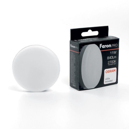 Лампа светодиодная Feron GX53 11W 2700K матовая LB-1511 38205 
