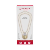  - Лампа светодиодная филаментная Thomson E27 4W 2700K трубчатая матовая TH-B2398
