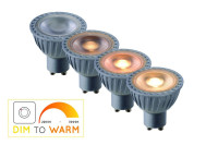  - Лампа светодиодная диммируемая Lucide GU10 5W 2200-3000K серая 49009/05/36