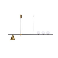  - Подвесной светильник Lumina Deco Renzo LDP 6043-4 BK+MD