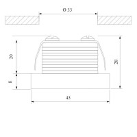  - Встраиваемый светодиодный светильник Elektrostandard 15268/LED 4690389174360