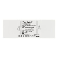  - Блок питания ARV-SP-24024-FLAT-PFC (24V, 1A, 24W) (Arlight, IP20 Пластик, 5 лет)