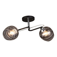 Потолочная люстра IMEX MD.1042-2-S BK+CH  - Потолочная люстра IMEX MD.1042-2-S BK+CH