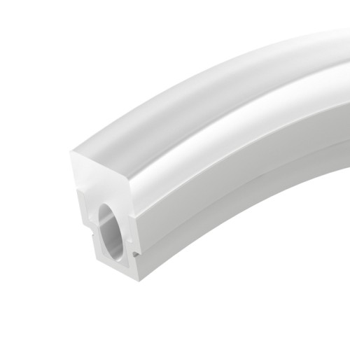 Профиль WPH-FLEX-STR-Н20-5000 White (Arlight, Пластик) Профиль гибкий пластиковый для влажных помещений. Гнется в плоскости. Для установки во влажных помещениях необходима герметизация при помощи двухкомпонентного эпоксидного герметика. Класс пылевлагозащиты – IP65 (при соблюдении технологии герметизации). Для лент шириной до 10 мм и мощностью до 10 Вт/м. Экран белый матовый. Поставляется в катушках по 5 м. Цена за 1 м.