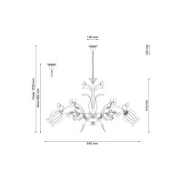  - Подвесная люстра Lucia Tucci Fiori Di Rose 106.6