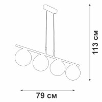  - Подвесная люстра Vitaluce V4178-1/4S