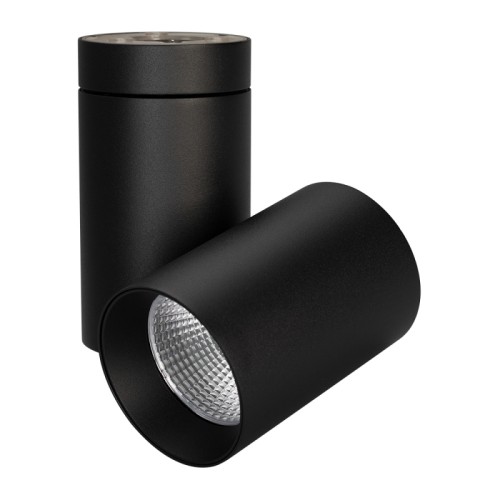 Светильник SP-POLO-SURFACE-TURN-R85-15W Warm3000 (BK-BK, 40 deg) (Arlight, IP20 Металл, 3 года) Накладной светильник 15Вт, черный круглый корпус, черная вставка, металл.
Цвет свечения БЕЛЫЙ ТЕПЛЫЙ 3000K, св.поток 1100лм, CRI(Ra)>80, угол 40°. Размер 120x85x215мм. Драйвер встроенный PRI:220-240VAC, SEC:DC 350mA 30-43V, 15Вт.