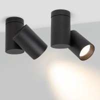  - Светильник SP-POLO-SURFACE-TURN-R85-15W Warm3000 (BK-BK, 40 deg) (Arlight, IP20 Металл, 3 года)