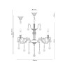 Подвесная люстра Lucia Tucci Barletta 122.8 Cream White - Подвесная люстра Lucia Tucci Barletta 122.8 Cream White