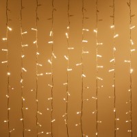  - Светодиодная гирлянда ARD-CURTAIN-CLASSIC-2000x6000-CLEAR-1500LED-WATERFALL Warm (230V, 180W) (Ardecoled, IP65)