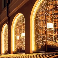  - Светодиодная гирлянда ARD-CURTAIN-CLASSIC-2000x6000-CLEAR-1500LED-WATERFALL Warm (230V, 180W) (Ardecoled, IP65)