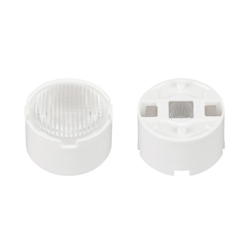 Линза ARL-PM585-U1555-D20xH12-HW (Arlight, -) Одиночная линза со съемным холдером белого цвета для мощного светодиода Emitter, а также для светодиодов SMD: 2525, 2835, 3030, 3535, 5050. Угол обзора: вертикальный 15°, горизонтальный 55°, прозрачная микропризма. Материал PMMA. Диаметр 19.5 мм, высота 11.76 мм.