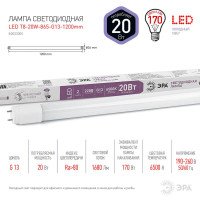  - Лампа светодиодная ЭРА G13 20W 6500K матовая LED T8-20W-865-G13-1200mm Б0033005