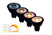  - Лампа светодиодная диммируемая Lucide GU10 5W 2200-3000K черная 49009/05/30