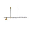Подвесной светильник Lumina Deco Renzo LDP 6043-6 BK+MD - Подвесной светильник Lumina Deco Renzo LDP 6043-6 BK+MD