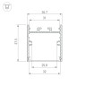 Профиль SL-LINE-3638-LW-2000 ANOD BLACK (Arlight, Алюминий) - Профиль SL-LINE-3638-LW-2000 ANOD BLACK (Arlight, Алюминий)