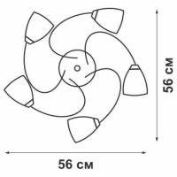  - Потолочная люстра Vitaluce V1541/5PL