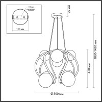  - Подвесная люстра Odeon Light Slota 4808/8