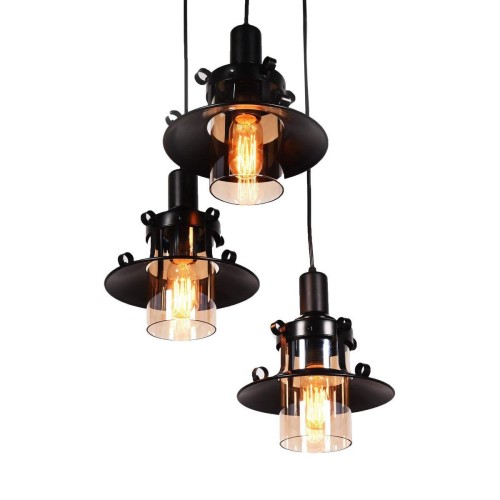 Подвесная люстра Lumina Deco Capri LDP 11328 B-3 BK 