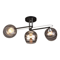 Потолочная люстра IMEX MD.1042-3-S BK+CH  - Потолочная люстра IMEX MD.1042-3-S BK+CH