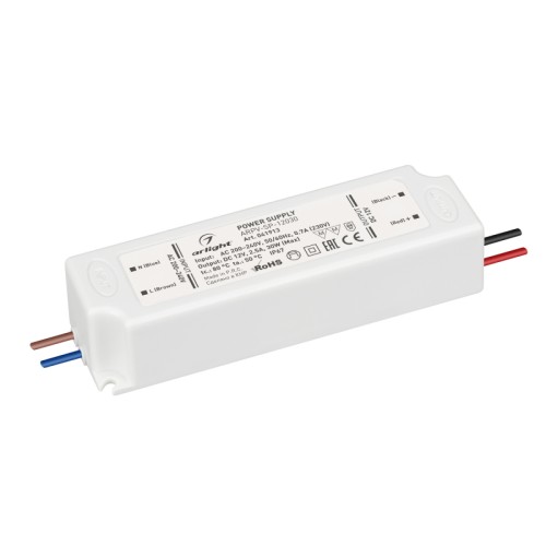 Блок питания ARPV-SP-12030 (12V, 2.5A, 30W) (Arlight, IP67 Пластик, 5 лет) 