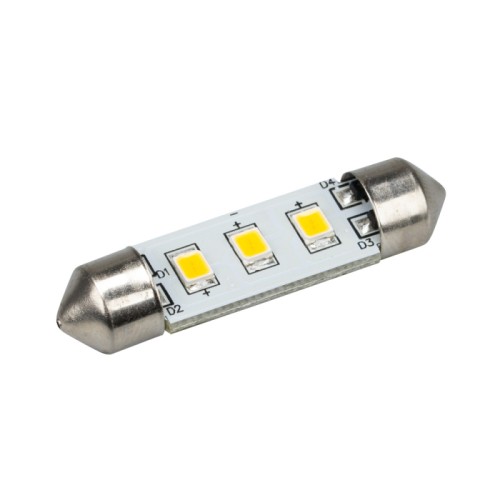 Автолампа ARL-F37-3E White (10-30V, 3 LED 2835) (ANR, Открытый) 