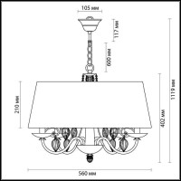  - Подвесная люстра Odeon Light Niagara 3921/4