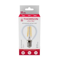  - Лампа светодиодная филаментная Thomson E14 11W 6500K шар прозрачная TH-B2338