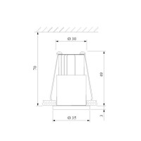  - Встраиваемый светодиодный светильник Elektrostandard 15269/LED черный/сатин никель 4690389174377