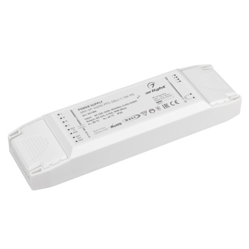 Блок питания ARV-SP-24090-PFC-DALI-1-10V-PD (24V, 3.75A, 90W) (Arlight, IP20 Пластик, 5 лет) 
