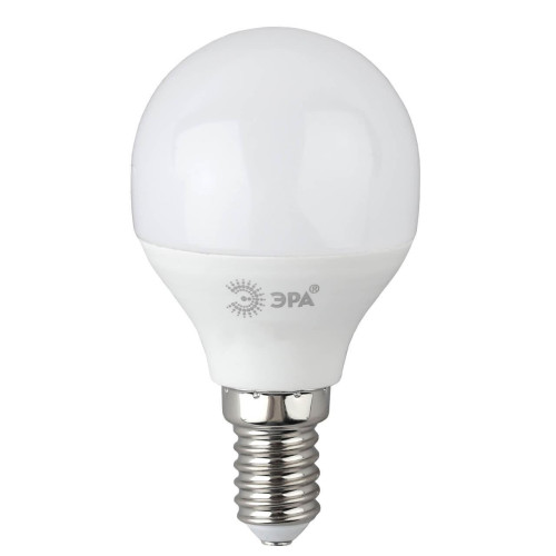 Лампа светодиодная ЭРА E14 10W 6500K матовая P45-10W-865-E14 R Б0045354 
