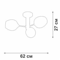  - Потолочная люстра Vitaluce V3956-8/3PL
