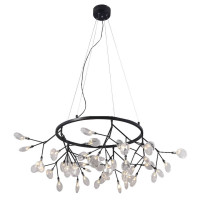  - Подвесная светодиодная люстра Crystal Lux Evita SP45 D BLack/Transparent
