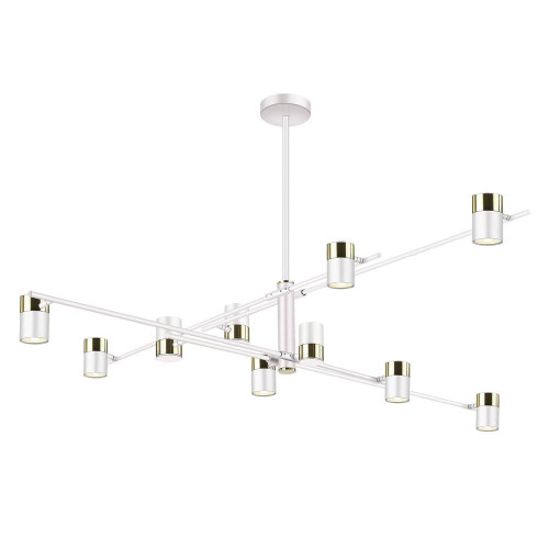 Подвесная люстра Lumien Hall Саурис LH8020/10P-WT-GD 