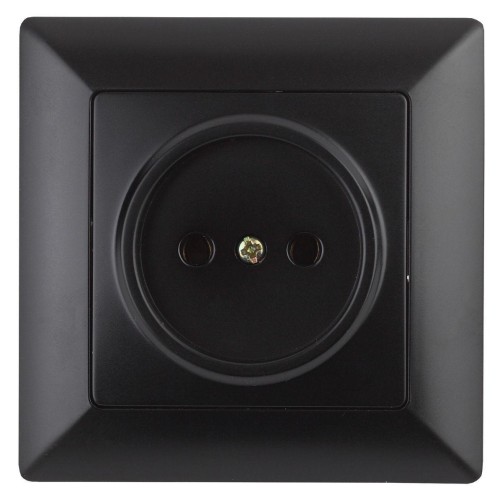 Розетка ЭРА Intro Solo 2P 16A 250V антрацит 4-201-05 Б0043309 