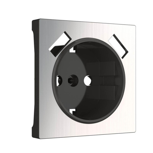 Лицевая панель Werkel розетки USB глянцевый никель WL02-USB-CP 4690389100413 