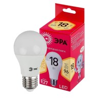  - Лампа светодиодная ЭРА E27 18W 2700K матовая LED A65-18W-827-E27 R Б0051850