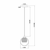 - Подвесной светильник Rivoli Mod 3034-201 Б0037686