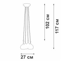  - Подвесная люстра Vitaluce V42890-13/4PL