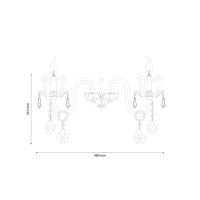  - Бра Lucia Tucci Ashanti W1250.2 Clear