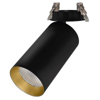  - Светильник SP-POLO-BUILT-R95-25W White5000 (BK-GD, 40 deg) (Arlight, IP20 Металл, 3 года)