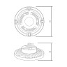 Подвесной светодиодный светильник Gauss Ufo 821536320 - Подвесной светодиодный светильник Gauss Ufo 821536320